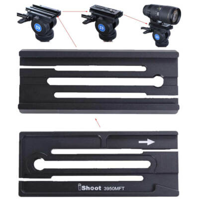 Adapter for Arca-Swiss Fit Quick Release Plate to Manfrotto Gitzo 3D Head New