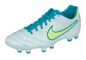 white leather soccer cleats