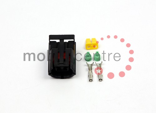 LAND ROVER DEFENDER 2 PIN FEMALE CONNECTOR REPAIR PLUG FOR LAMP/LIGHT RDX WIPAC - 第 1/1 張圖片