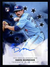 2024 Topps Series 1 Davis Schneider Baseball Stars Black Rookie Auto /199 Jays