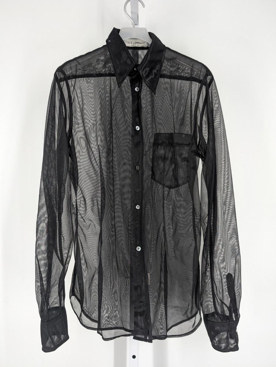 Dolce & Gabbana Sheer Transparent Gothic Vtg 90s Y2K Archive