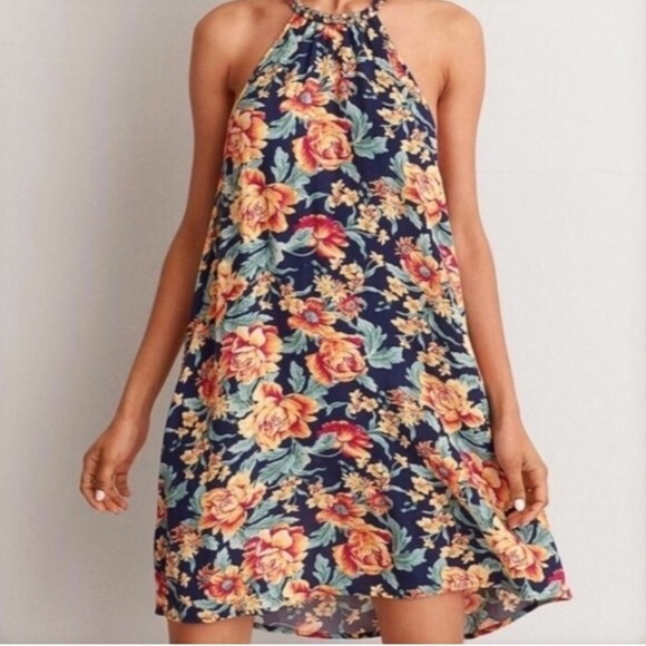 sachin and babi light blue dress A cute floral print maxi dress from American Eagle