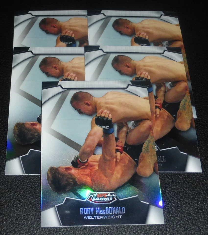 Rory MacDonald 2012 Topps Finest UFC Refractors Card #39 115 129 133 145 167 Fox - Image 3 of 4