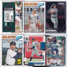 LOT (10) ATLANTA BRAVES MLB BASEBALL RONALD ACUNA JR. DRAKE BALDWIN - 886