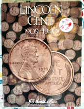 Partial Lincoln Wheat Penny Collection 1909 - 1940 Whitman Album 72 COINS  4
