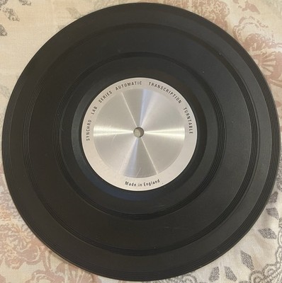 Garrard Platter And Matt Off Of Synchro Lab 95B Record Player  11 1/4'' Diameter