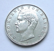 Silbermünze Dt. Kaiserreich: 3 MARK 1912 D Bayern, König Otto