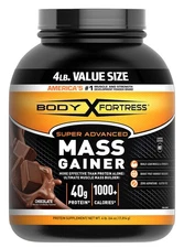 Body Fortress Super Advanced Mass Gainer Chocolate 4 Lb Protein Powder