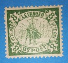 + 1888 Levanger Norway Skandinavian 8 ore Saint Olaf Local Bypost S/A#3 Mh og — photo 1