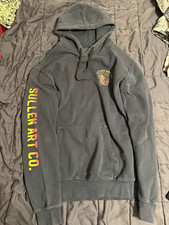 Sullen Craft Collection Men's Pullover Hoodie Gray L Skull Graphic Pockets
