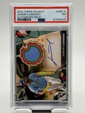 2024 Topps Holiday - Junior Caminero #ARCJC Autograph Relic Rays 29/50 POP 1