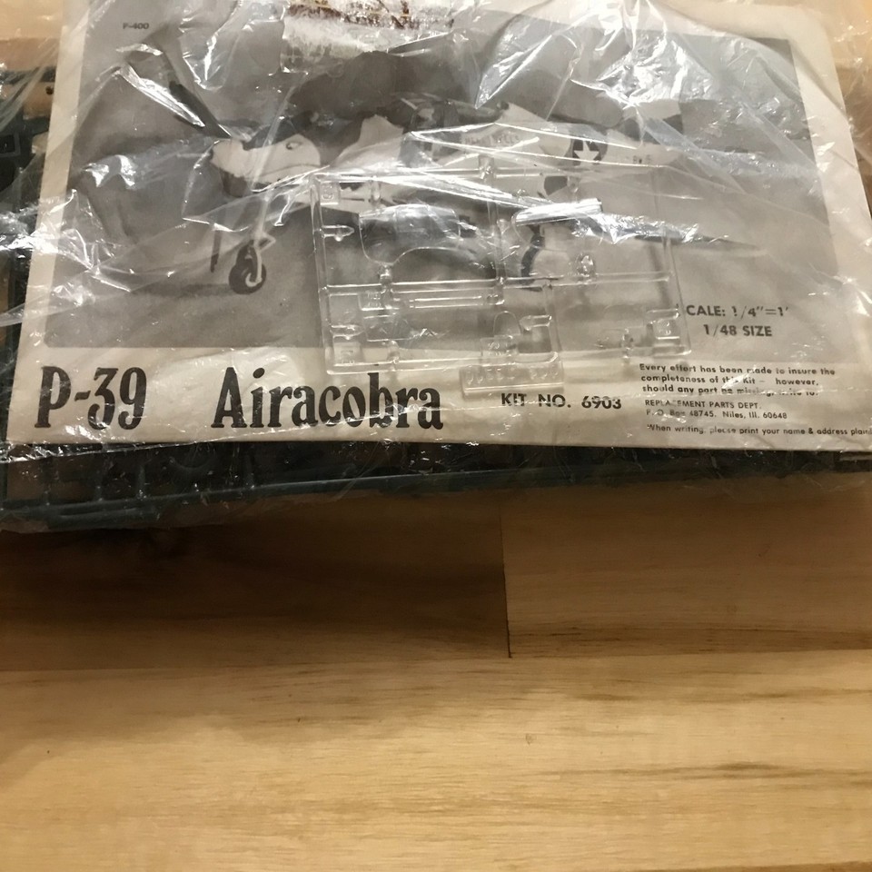 Vintage P-39 AIRACOBRA model kit YOUNG MODEL BUILDERS CLUB - PARENTS ...