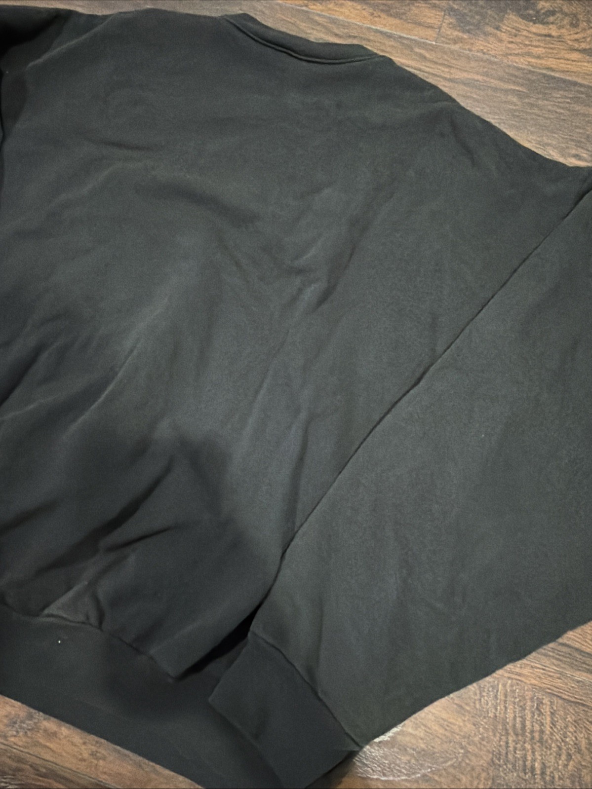 LOS ANGELES APPAREL black (dark Ivy) heavy weight Crewneck Sweater 14oz SIZE XL