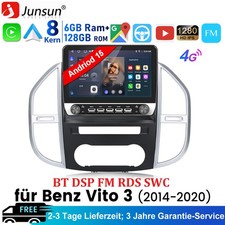 10.1''DAB+ Android 15 Autoradio Carplay Navi Für Mercedes Benz Vito W447 2014-23 10.1''DAB+ Android 15 Autoradio Carplay Navi Für Mercedes Benz Vito W447 2014-23