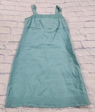 Old Navy Dress WOMENS SIZE 6 Linen Rick Rack Trim Accent Sleeveless