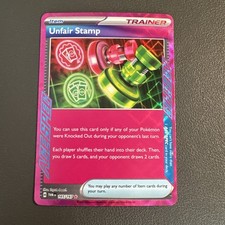 Unfair Stamp 165/167 Twilight Masquerade ACE SPEC Trainer Holo Pokemon TCG NM