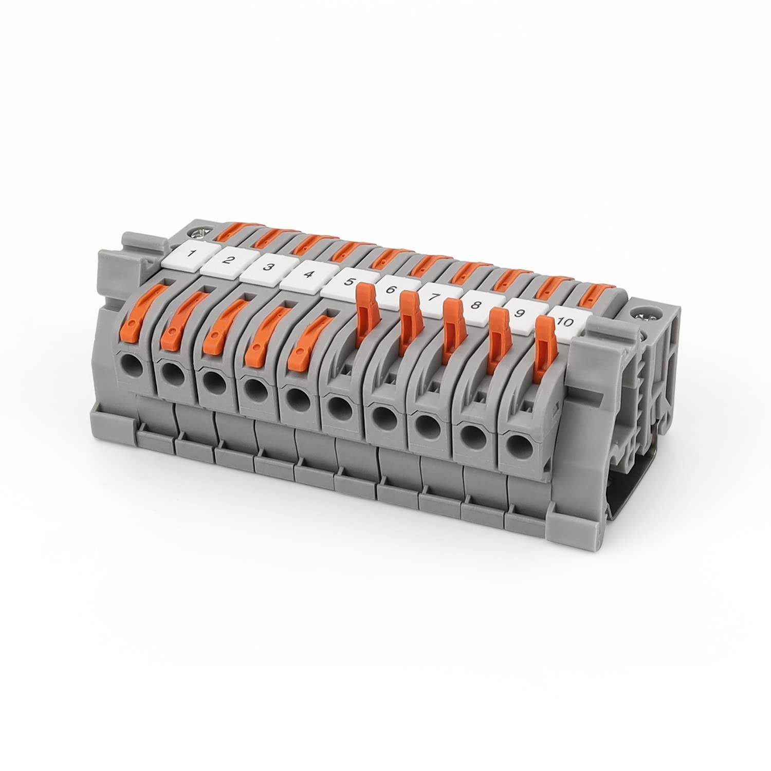 Bornier rail DIN pour organiser les câbles de 0,08 à 4 mm² en coffret