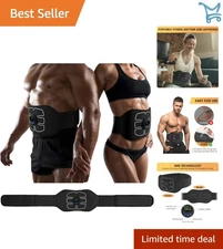 ABS Stimulator Abdominal Toning Belt Workout Home Office Fitness Equipment
