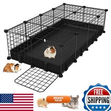 EAROND Playpen 49.2"x24.6"x12.2" Mat C C Cage 20pcs for Guinea Pig Hamster