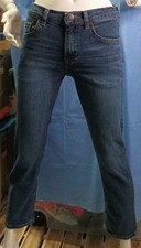 Wrangler High Rise True Straight Jeans Women's 12 Dark Blue WASHED