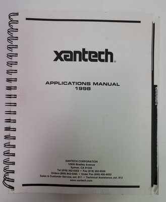 1998 Xantech Applications Manual - IR, Emitters, Modules, Controllers, Amps, etc