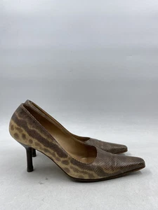 Escarpin Gucci marron imprimé peau de serpent L 8,5