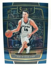 2021-22 Panini Select Joe Wieskamp #18 Concourse Blue RC Rookie San Antonio