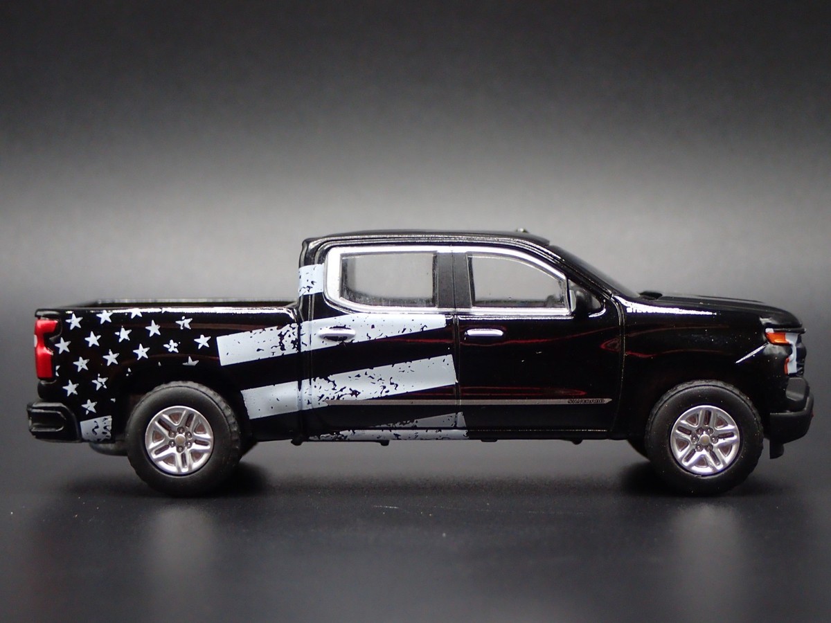 2019-2025 CHEVY CHEVROLET SILVERADO TRUCK USA FLAG 1/64 SCALE