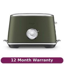 Image of Sage The Toast Select Luxe STA735OLT 2 Slice Toaster 1000W Toast Olive Tapenade,