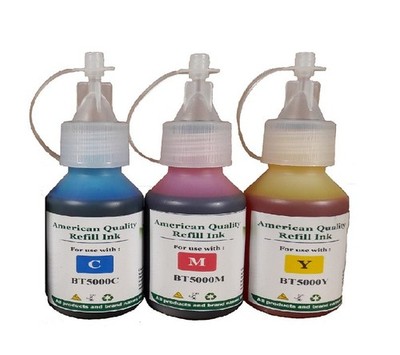 BT5000 CMY Refill Ink kit for Brother DCP-T725DW/T820DW/T825DW/T428W DW/T910DW
