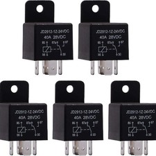 JD 2912 1Z 24VDC 40A 28VDC 5 Pin 24V 40 Amp SPDT Relay Switch Contactor Pack