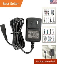 Durable Black Charging Cord for Low Noise Dog Clippers - Models Compatible