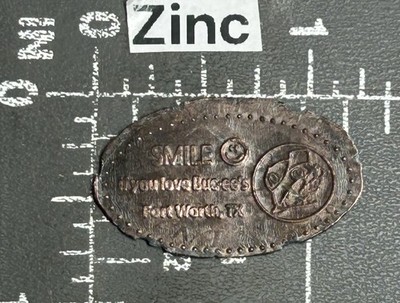 Smile if You Love Buc-ee s Fort Worth Texas TX Längliche Geprägte Penny