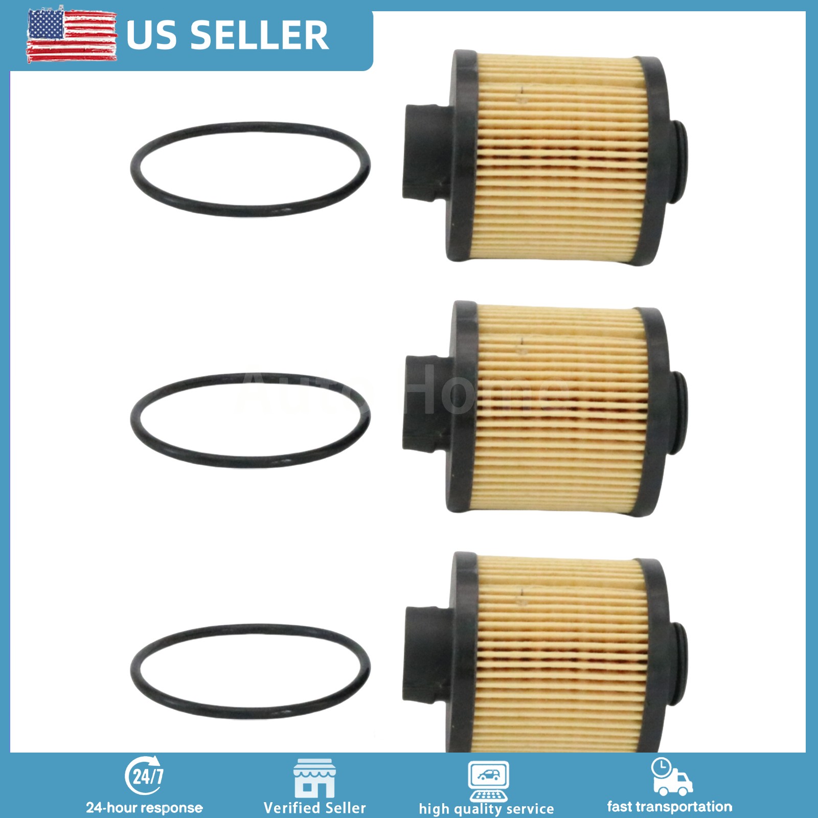 3Pcs Oil Filter Fits Lamborghini Gallardo Spyder Coupe Superleggera SE Base Nera