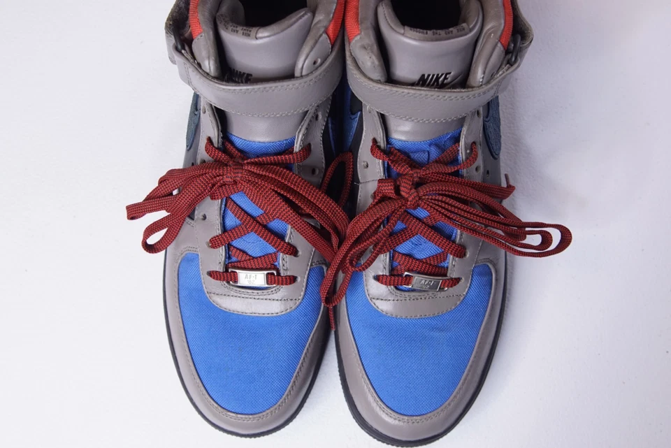 Nike Air Force 1 Mid Supreme WP 333887-441 Blue Gray Black Sneakers Size 11.5 - Image 4 of 4