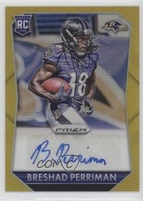 2015 Panini Prizm Rookie Signatures Gold 8/10 Breshad Perriman #RS-BP Auto wd9