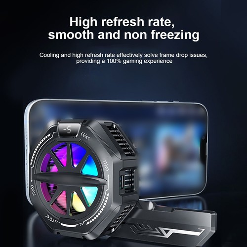 RGB Handy Kühler mit Magnetabsaugung für effiziente Kühlung und Display - Zdjęcie 6 z 12