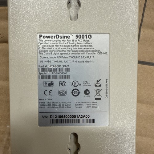 PowerDsine 9001G 2-Port Power over Ethernet Midspan 100-240V 50/60Hz 0.8A - Picture 4 of 4