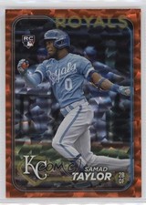 2024 Topps Series 1 Orange Crackle Foil 63/299 Samad Taylor #32 2g8