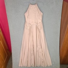 Asos Dress Womens 10 Pink Sleeveless Straps Maxi Length Flare