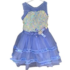 Weissman Ballet Recital Girls Dress Tutu Blue / Purple Size XS CHILD