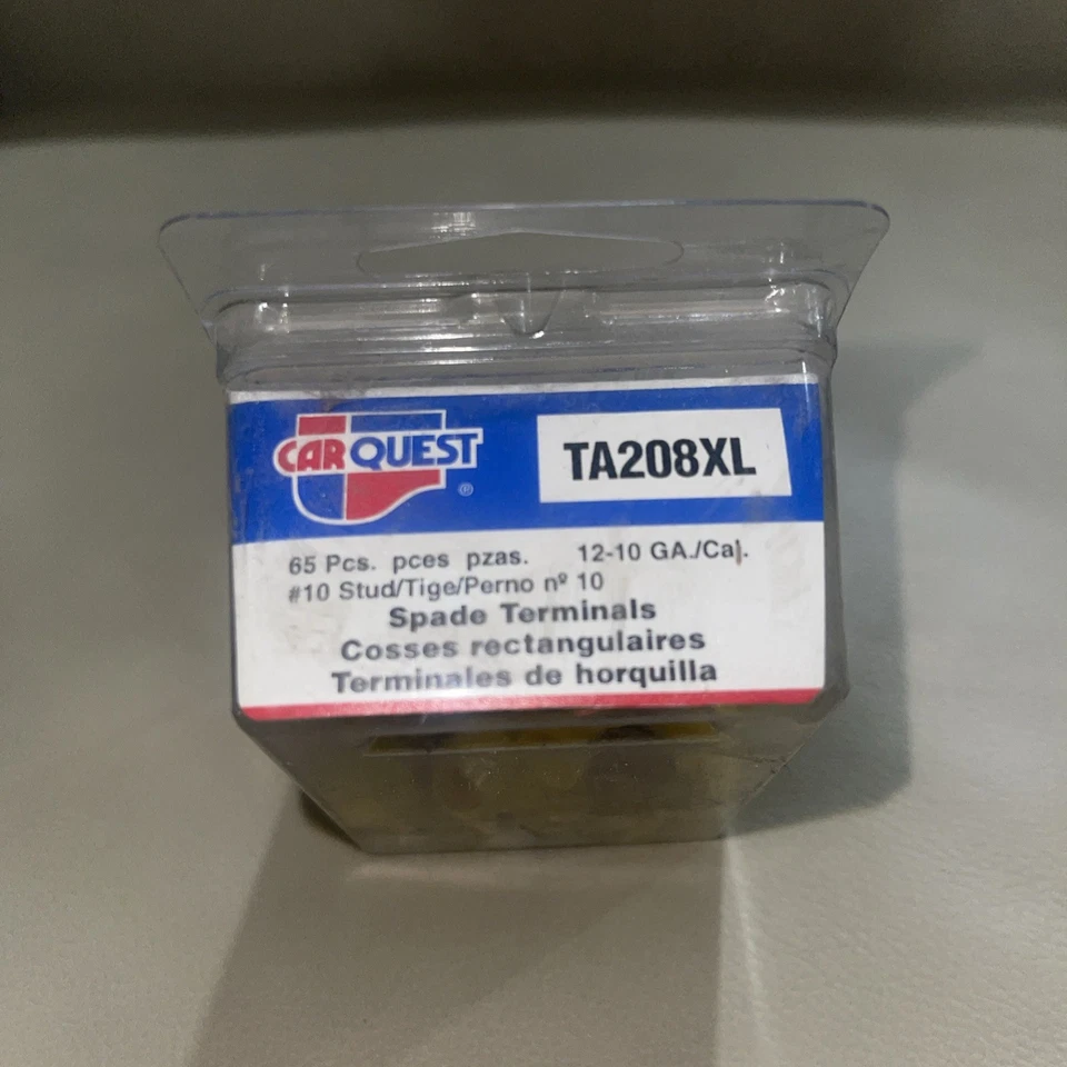 65 Pc Yellow Spade Terminal Clip 12-10 Ga. #10 stud. CARQUEST STP208 - Image 2 of 4
