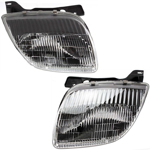 Headlight Set For 95-2002 Pontiac Sunfire Left and Right With Bulb 2Pc (For: Pontiac Sunfire)