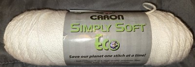 Caron Simply Soft Eco Yarn- Soft White - 5 oz