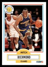 Mitch Richmond 1990 Fleer #67 Golden State Warriors