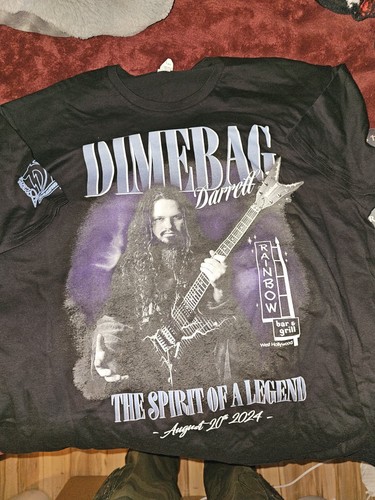 INSANE Dimebag Darrell Black Tooth ¡LOTE DE MÁS DE 20 ARTÍCULOS! CAMISA PICKS GUITARRA PANTERA - Imagen 5 de 22