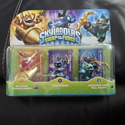 Skylanders Swap Force 3 Pack: Big Bang, Star Strike, Anchors Away NEW Mint Cond 