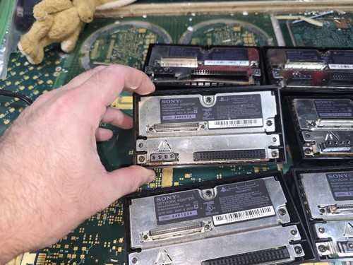 Sony PS2 DEFECTIVE DONOR HDD Adapter SCPH-10281 x8 LOT-Damage-RUST-PARTS-READ - Picture 9 of 24