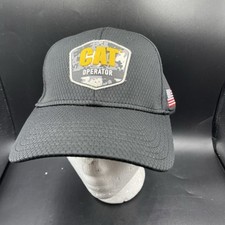 Caterpillar Inc. CAT Machine Operator Men  s Hat Cap Adjustable Us Flag Clean