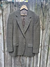Ermengildo Zegna Wool  Cashmere Blazer Tweed Pattern